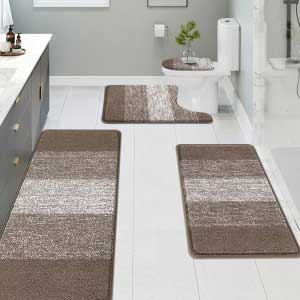 premium non-slip, quick-drying bath mats
