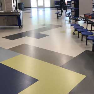 non-slip commercial rubber flooring